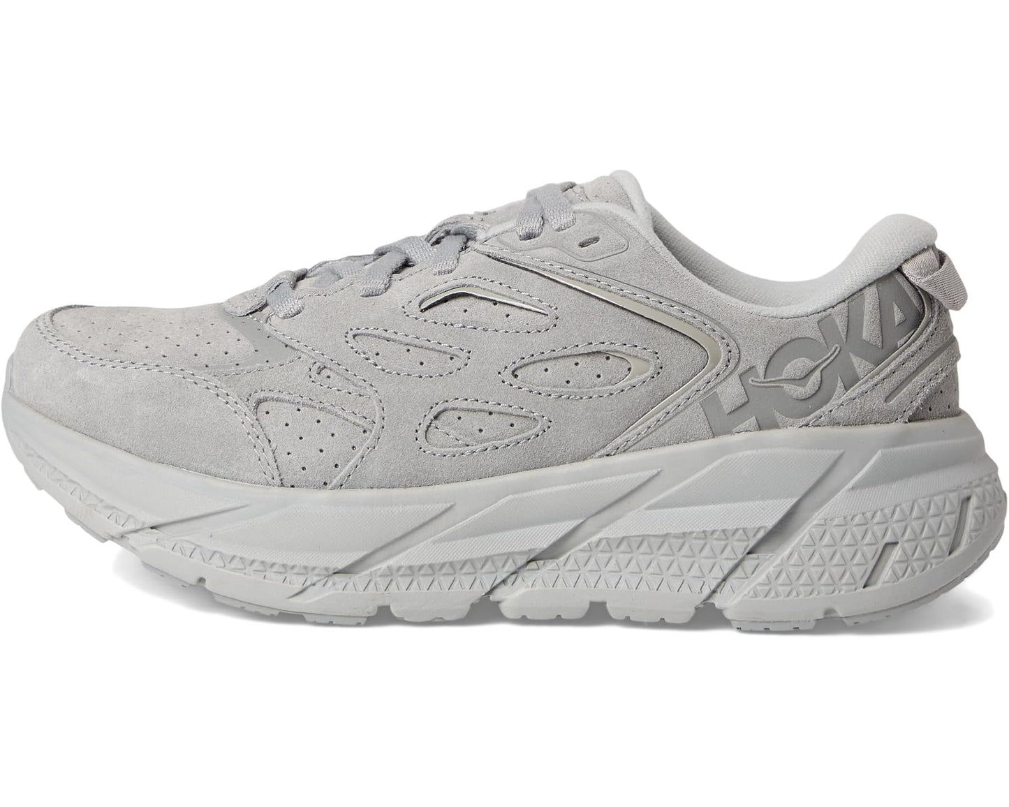 Unisex Hoka Clifton L Suede Limestone/Limestone