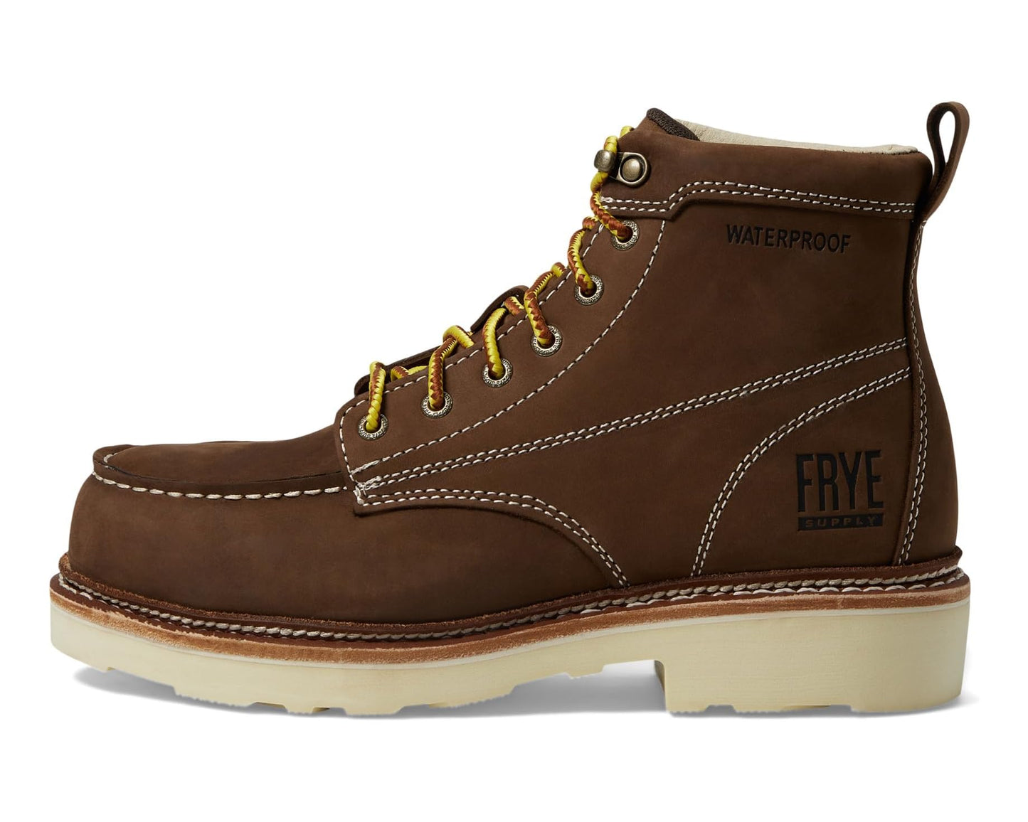 Men's Frye The Safety-Crafted Work Boots Dark Brown