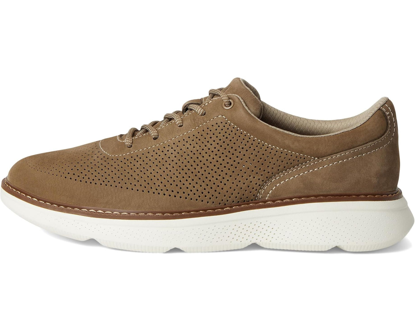 Men's Johnston & Murphy Hayden Perfed U-Throat Taupe Nubuck
