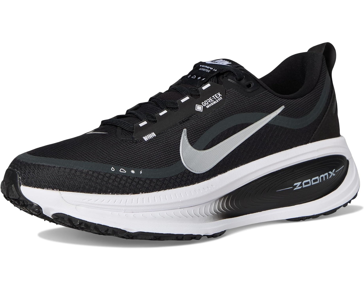 Men's Nike Vomero 18 GORE-TEX Black/Metallic Silver/Anthracite/White
