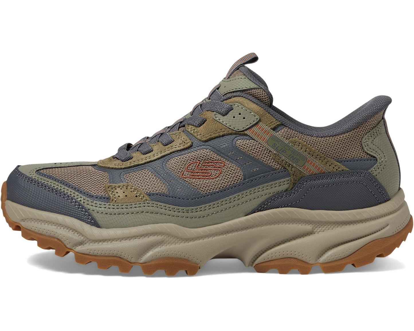 Men's SKECHERS Vigor AT Hands Free Slip-In Sneaker Olive/Gray