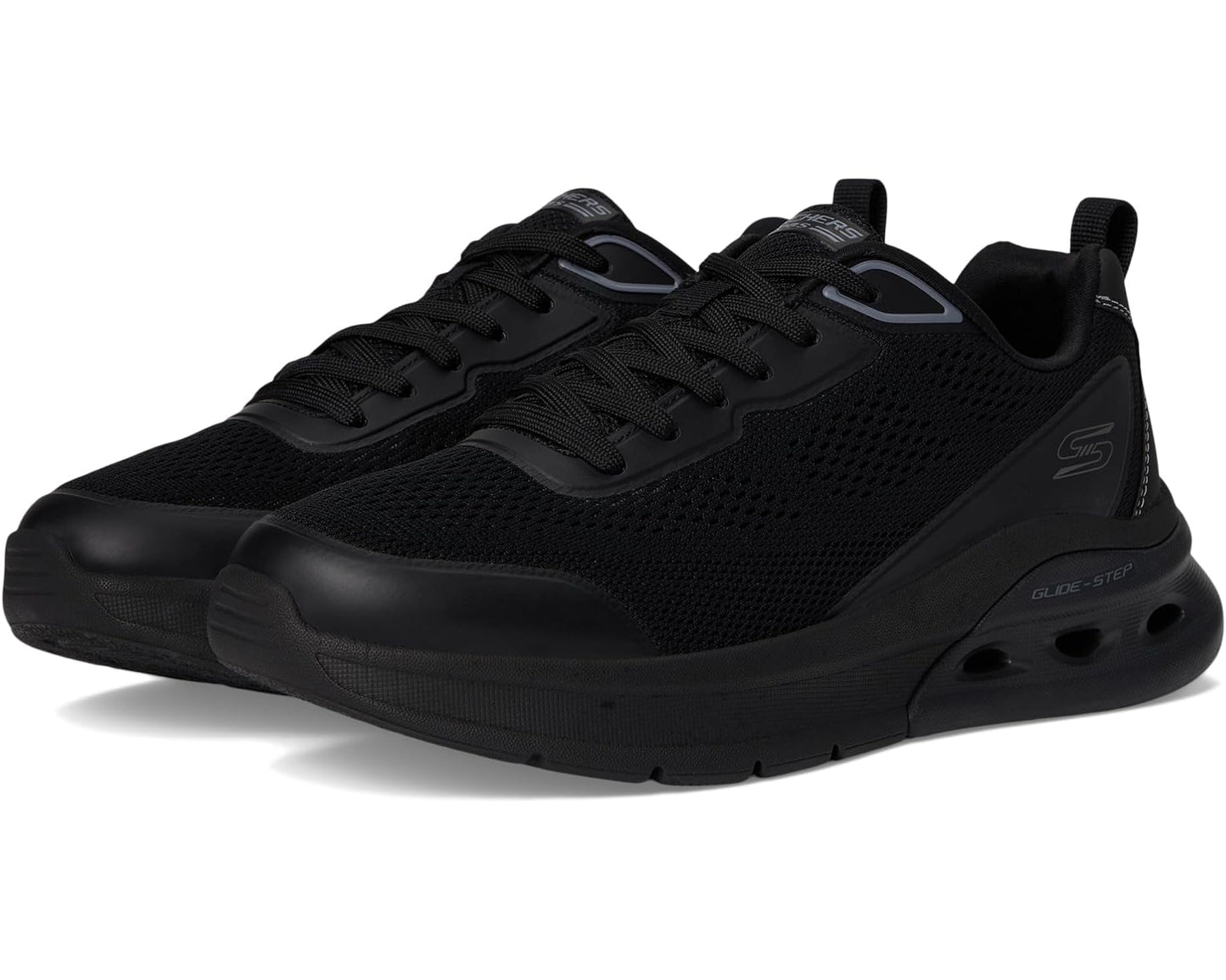 Men's BOBS from SKECHERS Bobs Glide Step Arc Waves 2.0 - Class Rank Black/Black