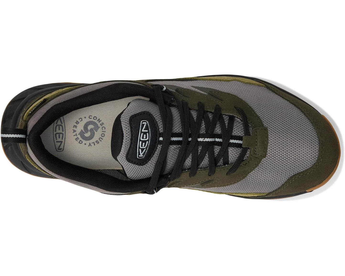 Men's KEEN Hightrail Waterproof Hiking Shoes Steel Grey/ForeST Night