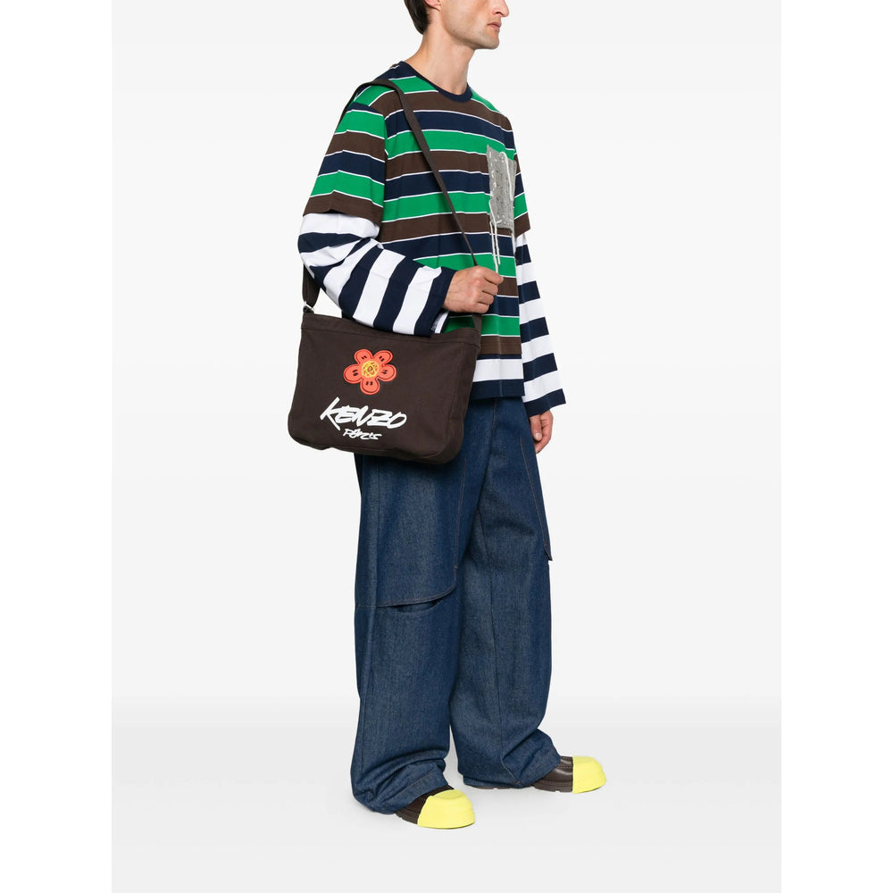 Kenzo Brown Shoulder Bags Men