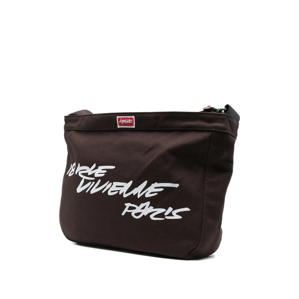 Kenzo Brown Shoulder Bags Men