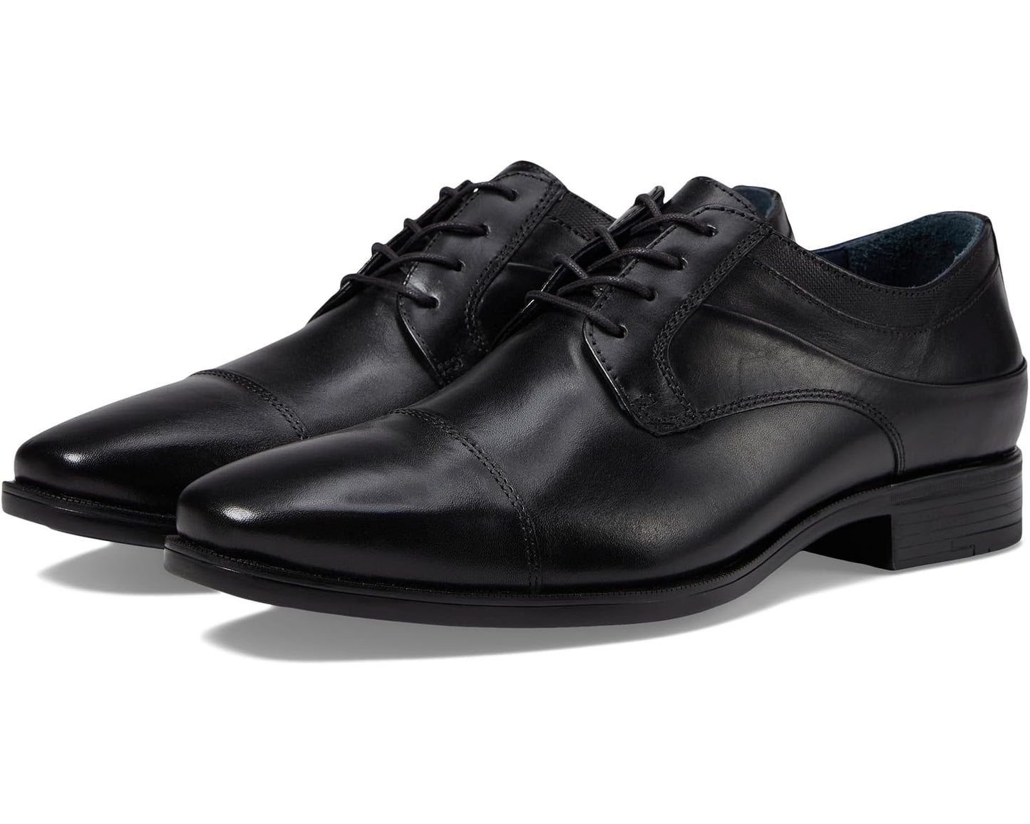 Men's Johnston & Murphy Gibbons Cap Toe Black Full Grain