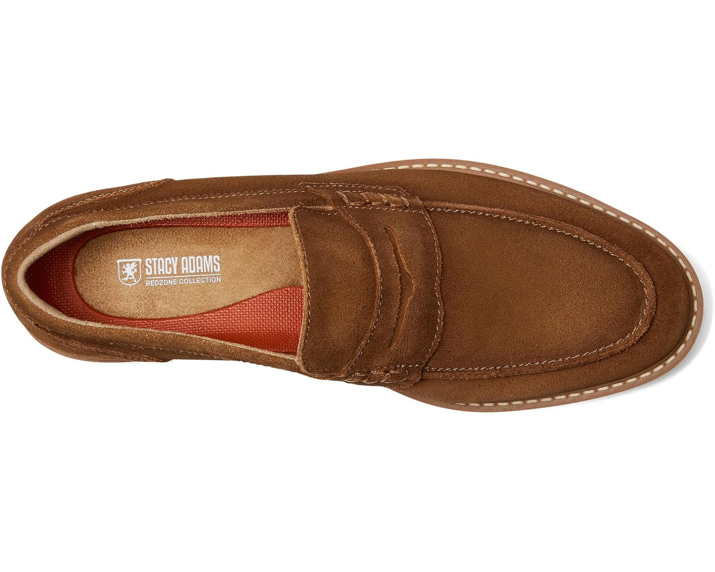 Men's Stacy Adams Hopkins Penny Slip-On Brown Suede