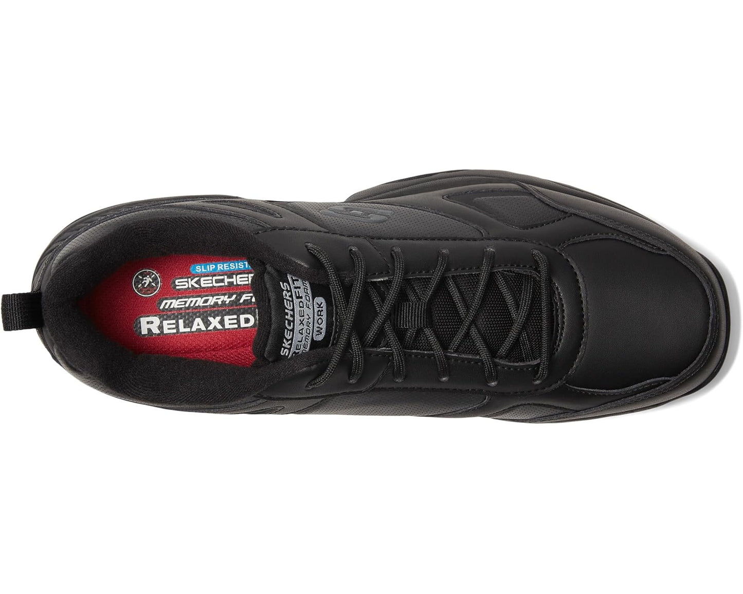 Men's SKECHERS Work Dighton Black Synthetic/Leather