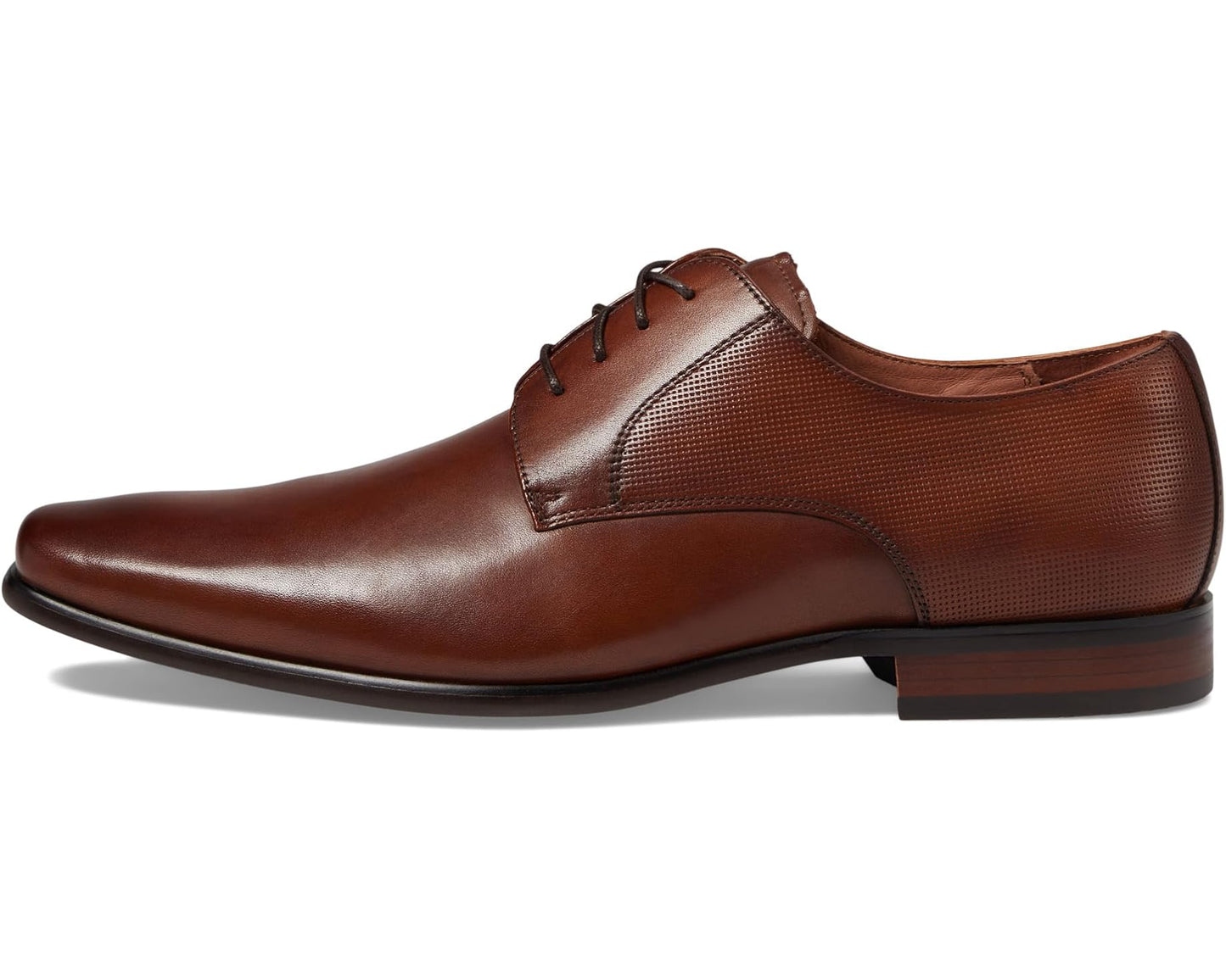 Men's Florsheim Postino Plain Toe Oxford Cognac Smooth/Perf
