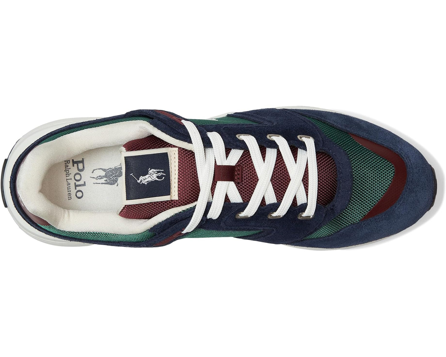 Men's Polo Ralph Lauren Train 89 Suede & Oxford Sneakers Collegiate Color-Block
