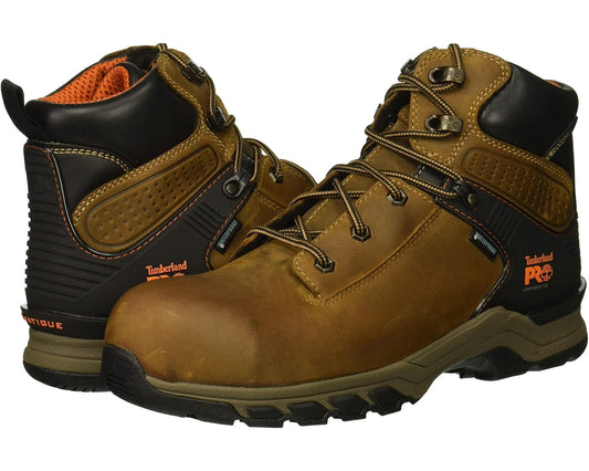 Men's Timberland PRO Hypercharge 6 Composite Safety Toe Waterproof Brown Distressed1