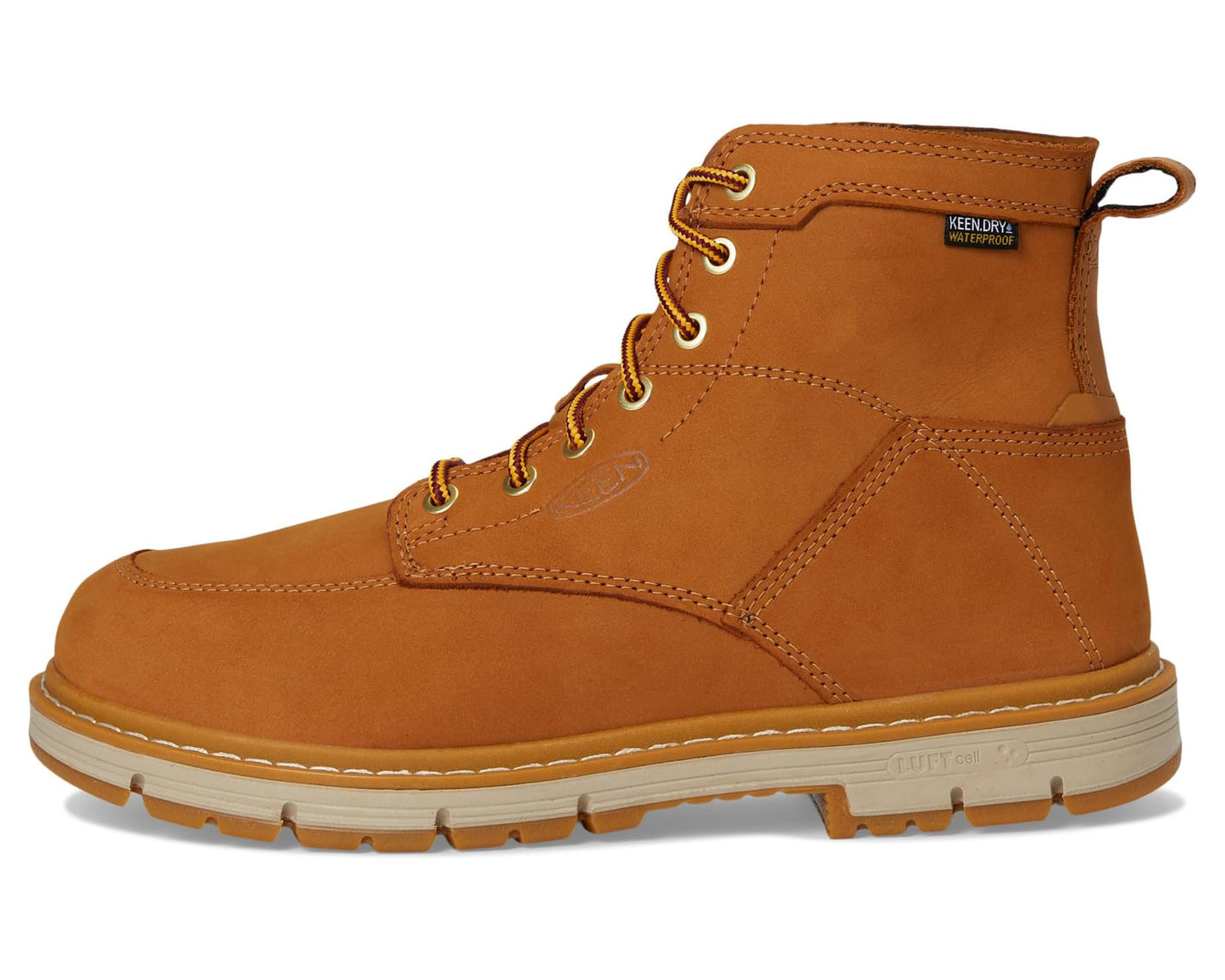 Men's KEEN Utility San Jose 6 Soft Toe Waterproof 90 Degree Heel Bistre/Gum