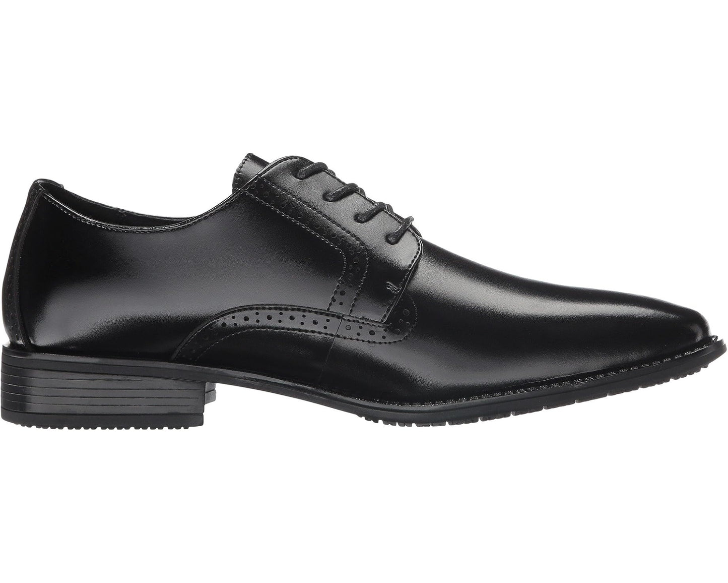 Men's Stacy Adams Ardell Slip Resistant Plain Toe Oxford Black
