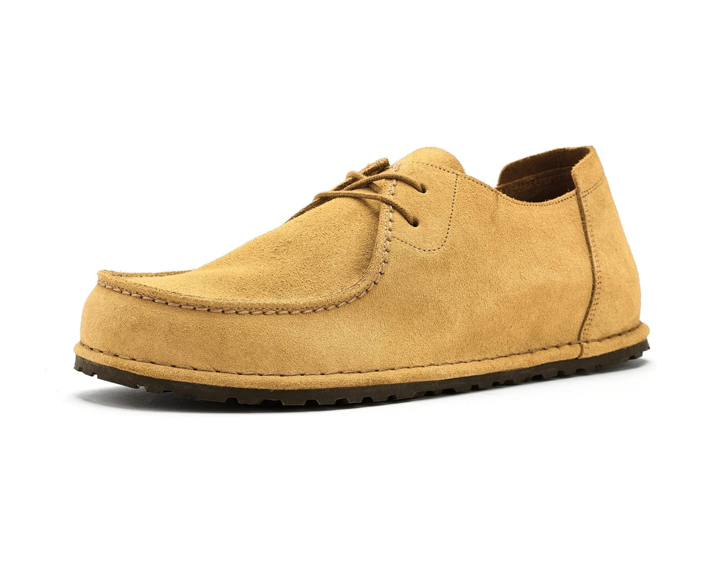 Men's Birkenstock Utti Lace Up - Suede Cork Brown