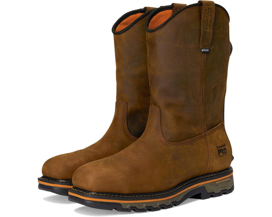 Men's Timberland PRO True Grit BOA Pull-On Composite Safety Toe Waterproof Earth Bandit Brown