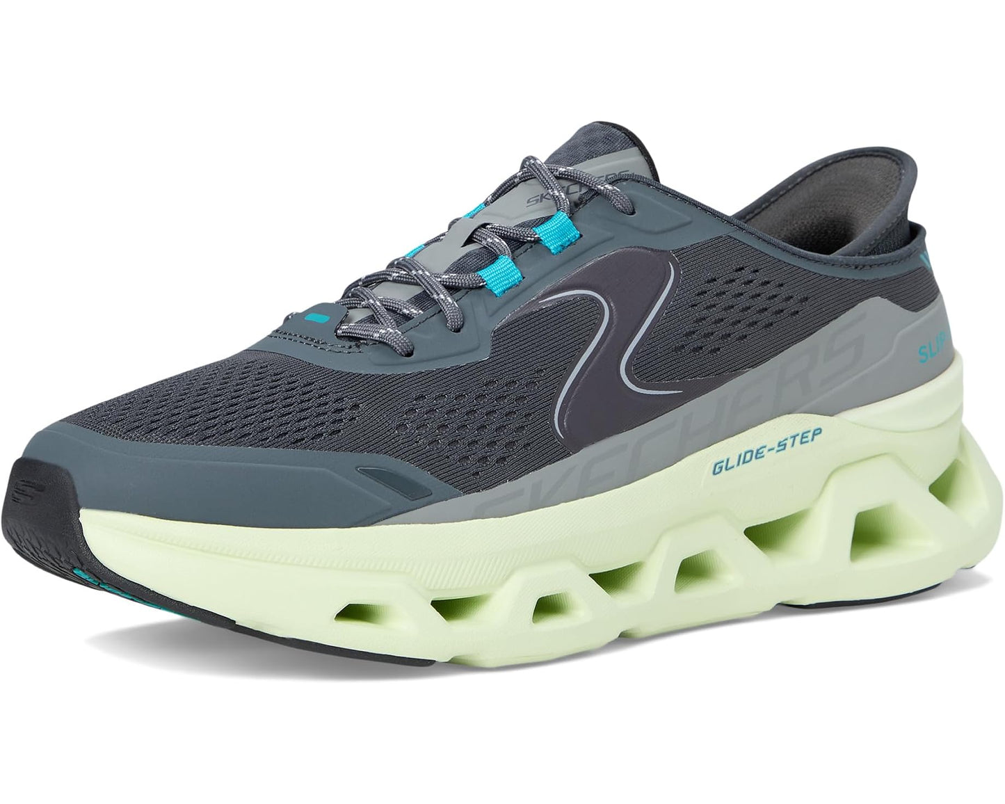 Men's SKECHERS Glide-Step Altus Hands Free Slip-In Charcoal/Lime