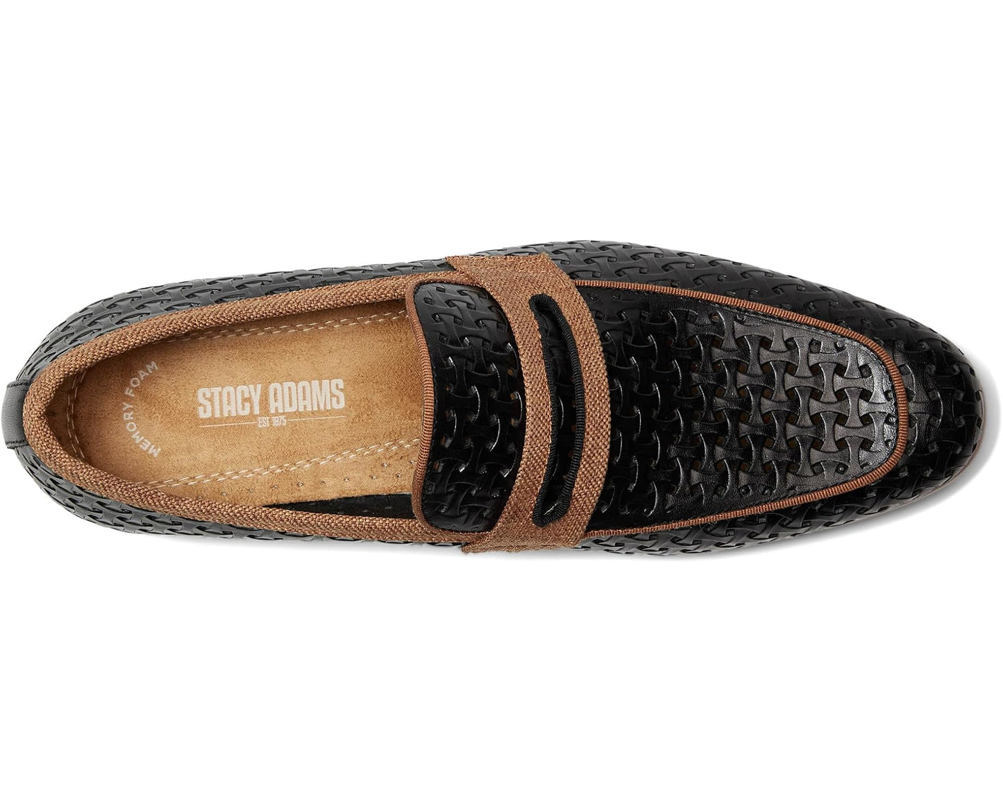 Men's Stacy Adams Winstead Saddle Slip-On Black
