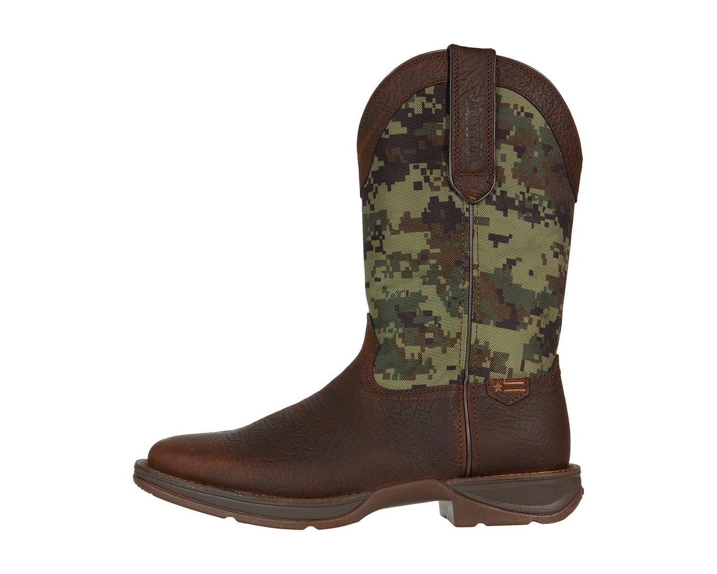 Men's Durango Rebel 11 Western Dark Brown/Green Digital Camo