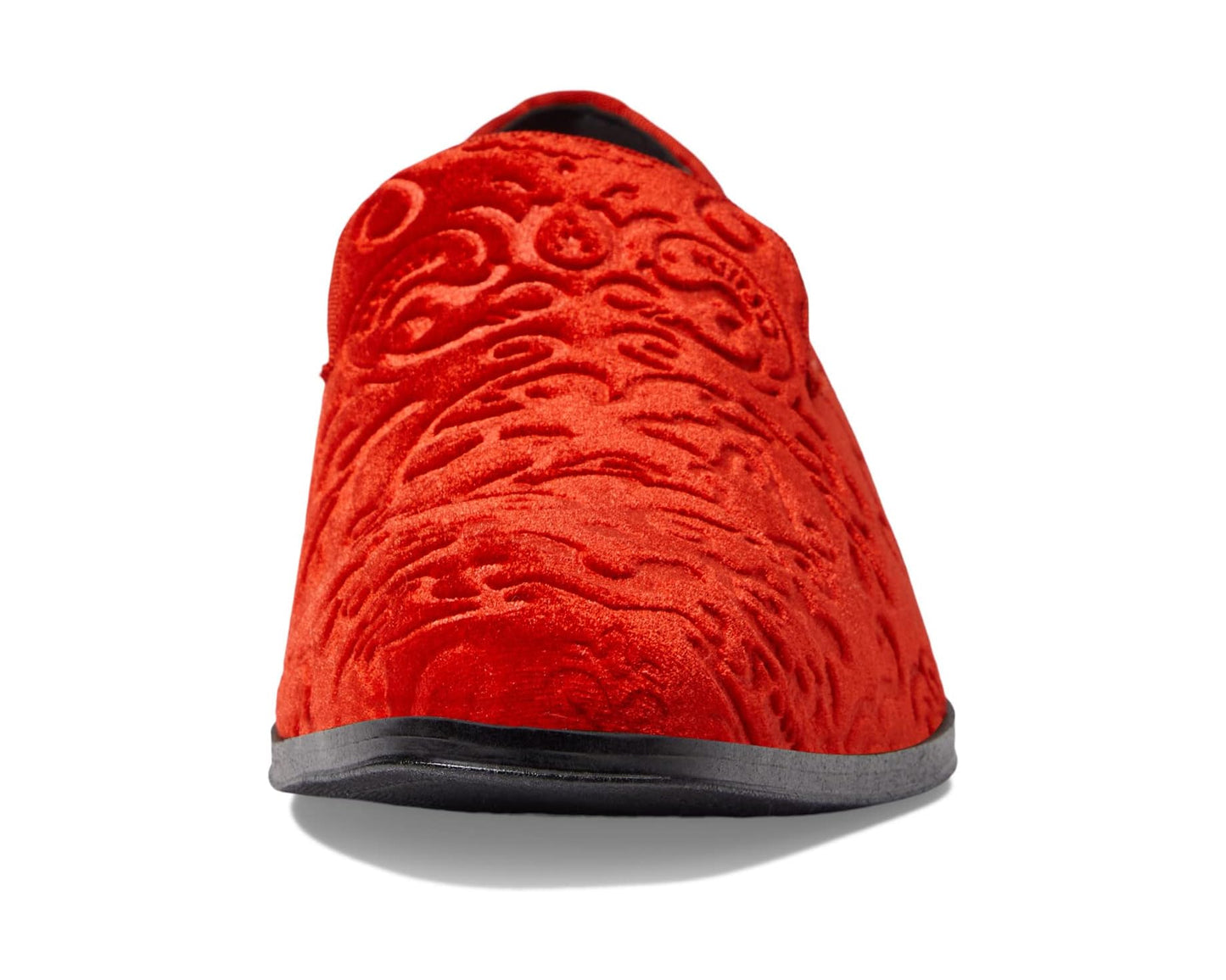 Men's Stacy Adams Saunders Velour Slip-On Red