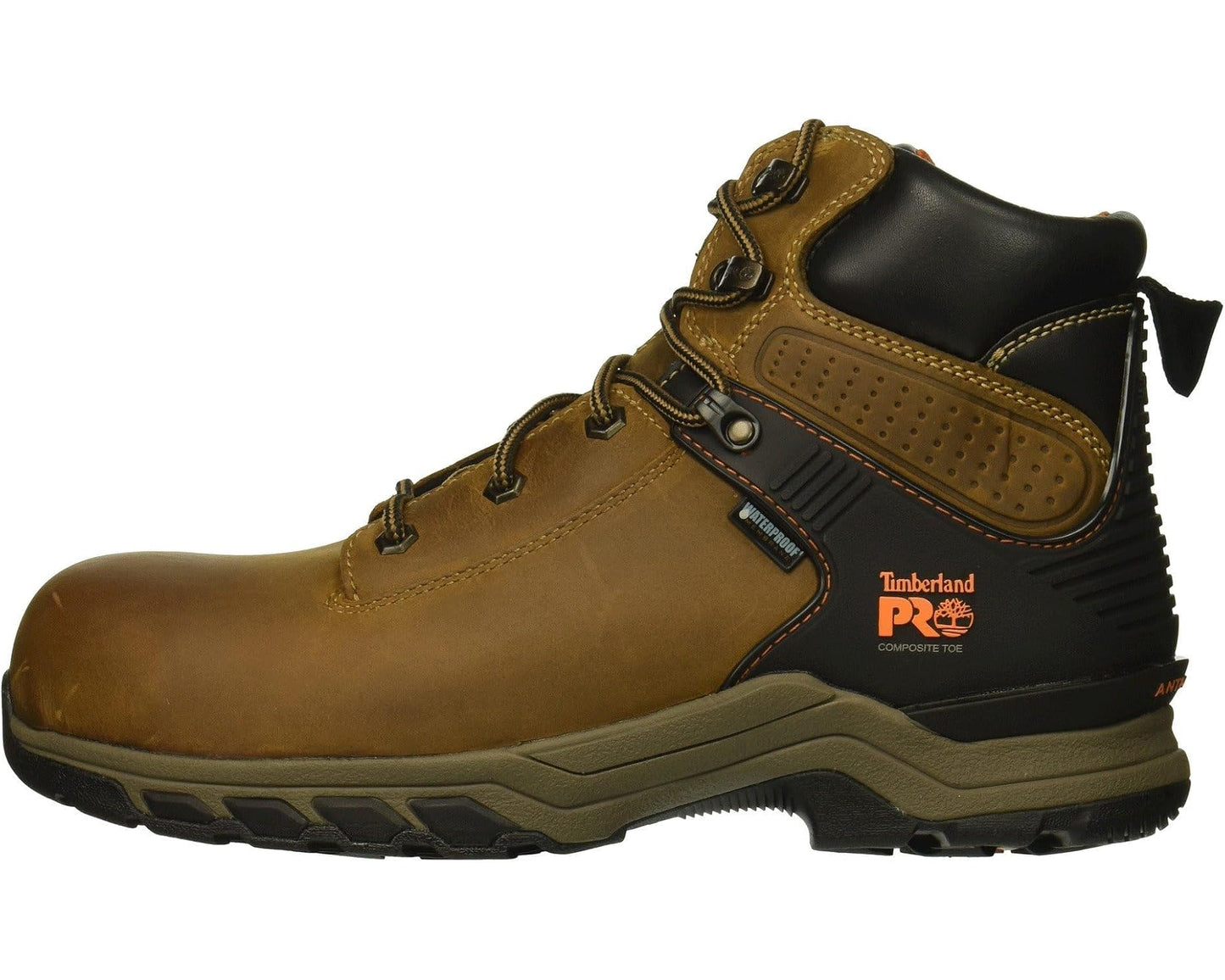 Men's Timberland PRO Hypercharge 6 Composite Safety Toe Waterproof Brown Distressed1