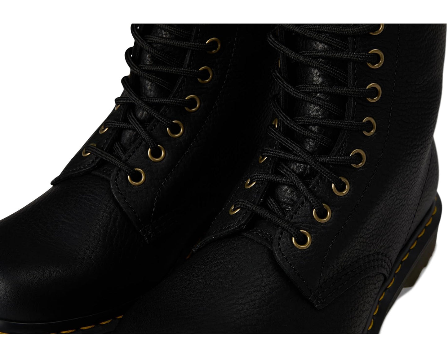 Unisex Dr. Martens 1460 WarmWair Grizzly Leather Boots Black