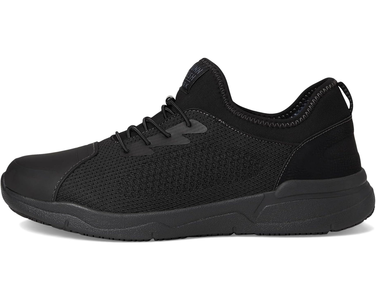 Men's Nunn Bush Grazie Work Oxford Slip-Resistant Work Shoe Athletic Style Sneaker Lace Up Black
