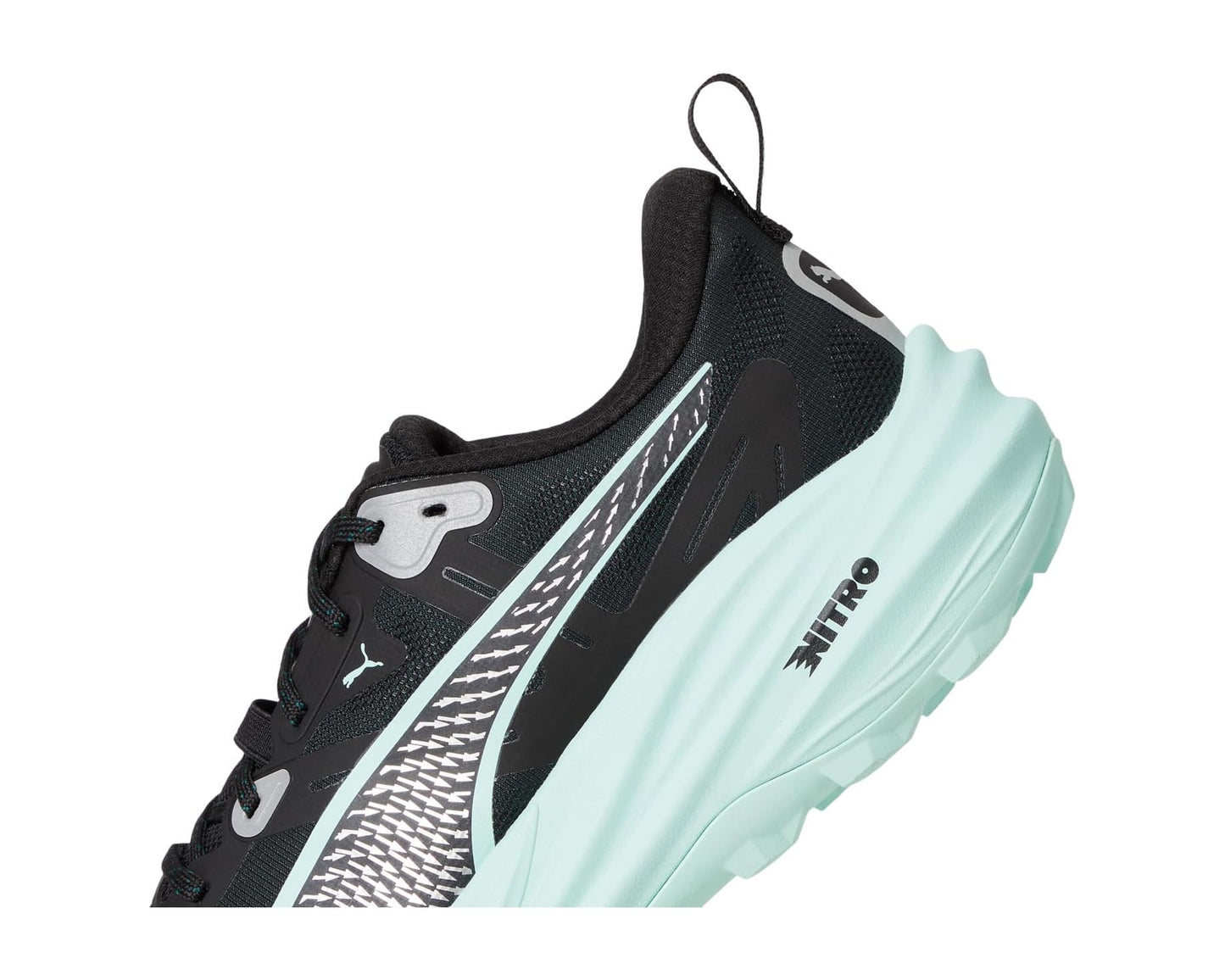 Men's PUMA Voyage Nitro Trail Running Shoes Green Terrain/Mint Melt