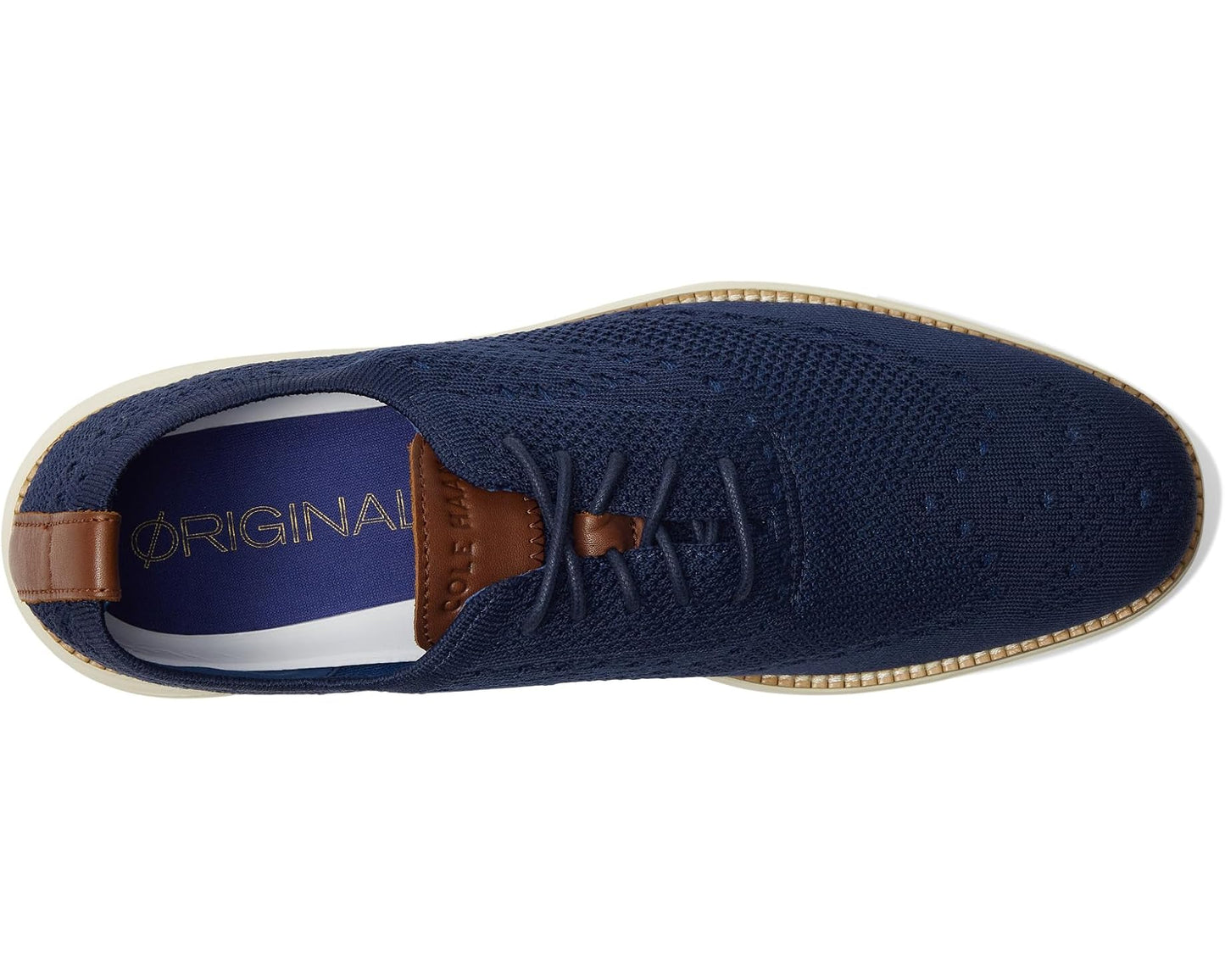 Men's Cole Haan Original Grand Stitchlite Wingtip Oxford Navy/Ivory