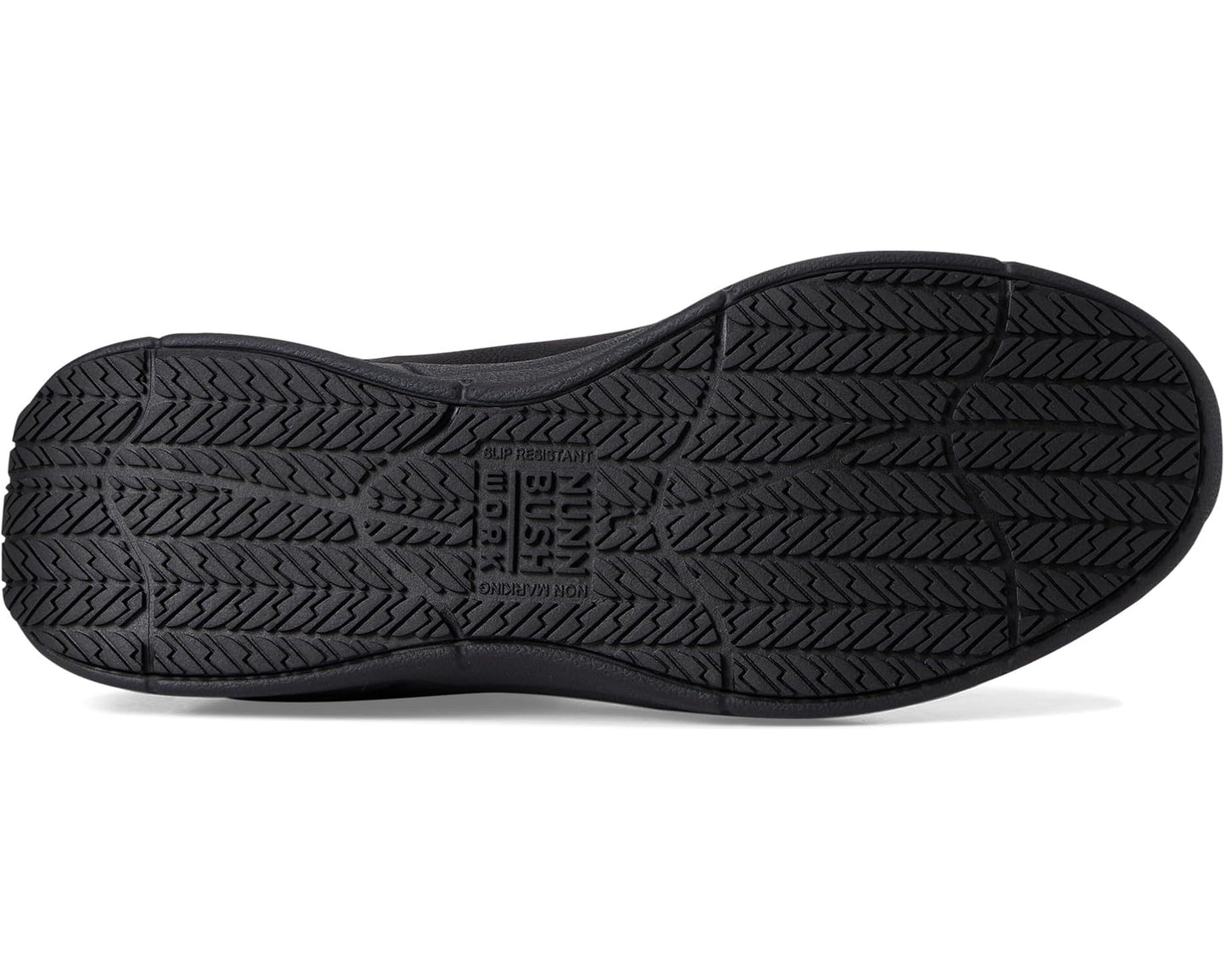 Men's Nunn Bush Grazie AP1 Work Slip-On Slip-Resistant Work Shoe EZ On Athletic Style Sneaker Black