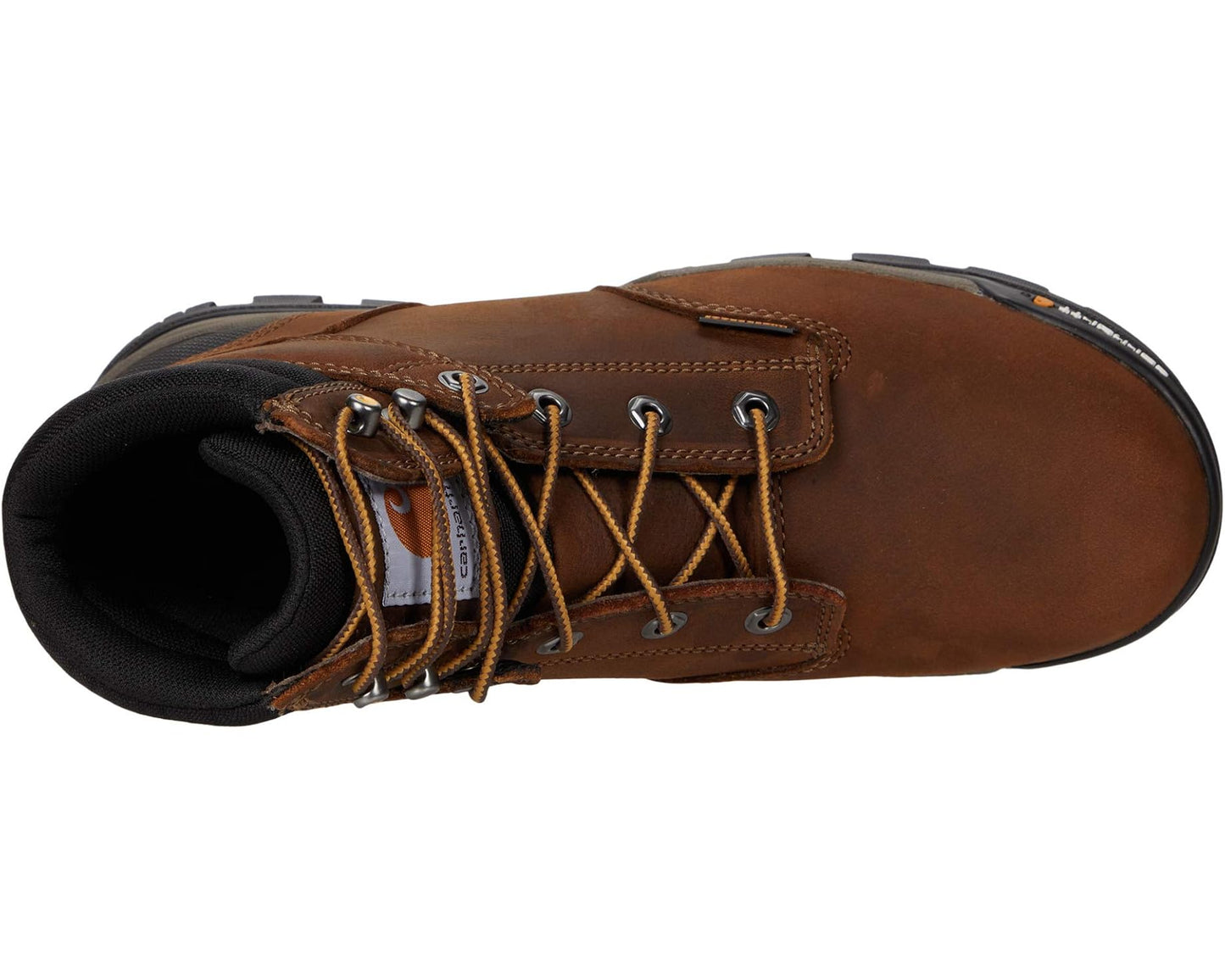 Men's Carhartt Ground Force 6 Waterproof Soft Toe Bison Brown/Oil Tan