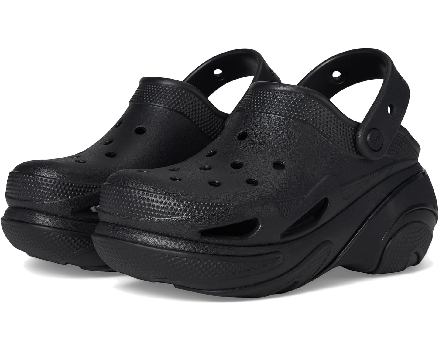 Unisex Crocs Bubble Crush Clogs Triple Black