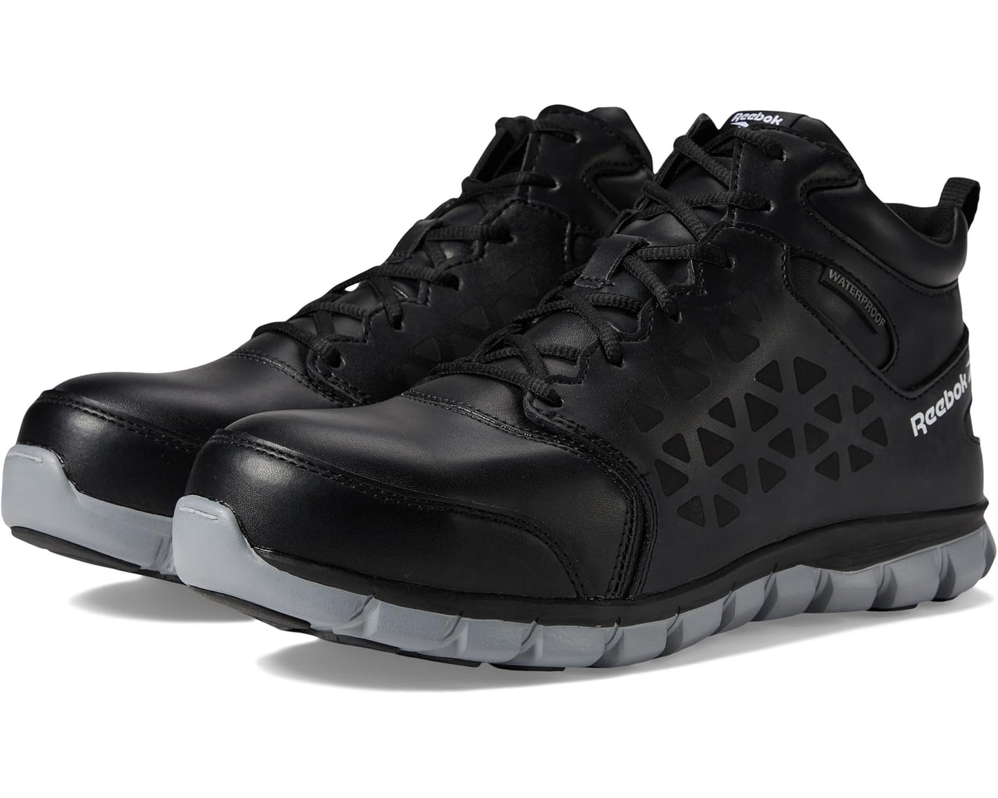 Men's Reebok Work Sublite Cushion Work Mid Comp Toe EH Black/Grey