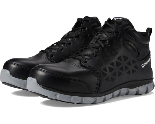 Men's Reebok Work Sublite Cushion Work Mid Comp Toe EH Black/Grey