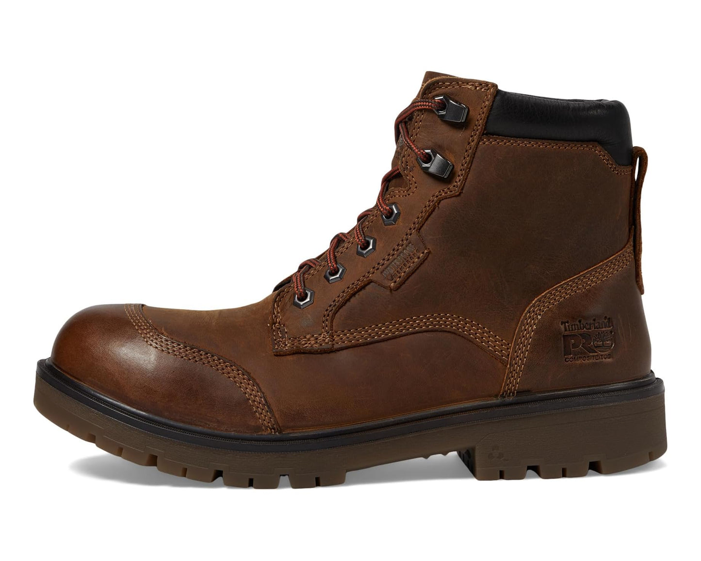 Men's Timberland PRO Whitman 6 Inch Composite Safety Toe Waterproof Gaucho Brown