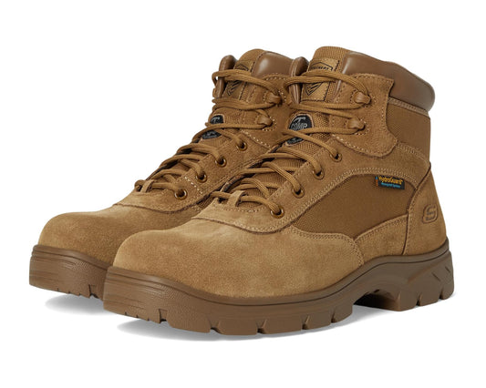 Men's SKECHERS Work Wascana - Baylan Comp Toe Boots Coyote
