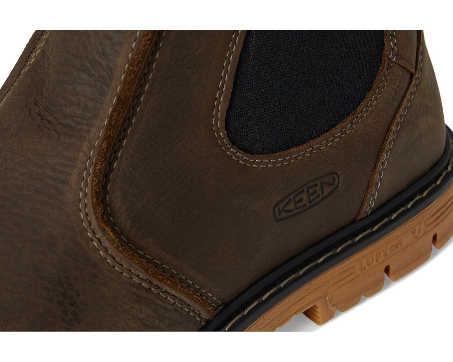 Men's KEEN Utility San Jose Pull-On Boot (Aluminum Toe) Cascade Brown/Gum