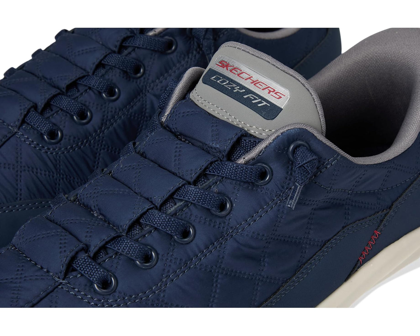 Men's SKECHERS Contour Foam Cozy Fit Hands Free Slip-In Navy/Grey