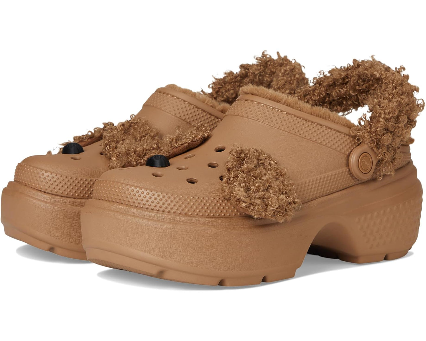 Unisex Crocs Stomp Lined Clogs Sepia Bear