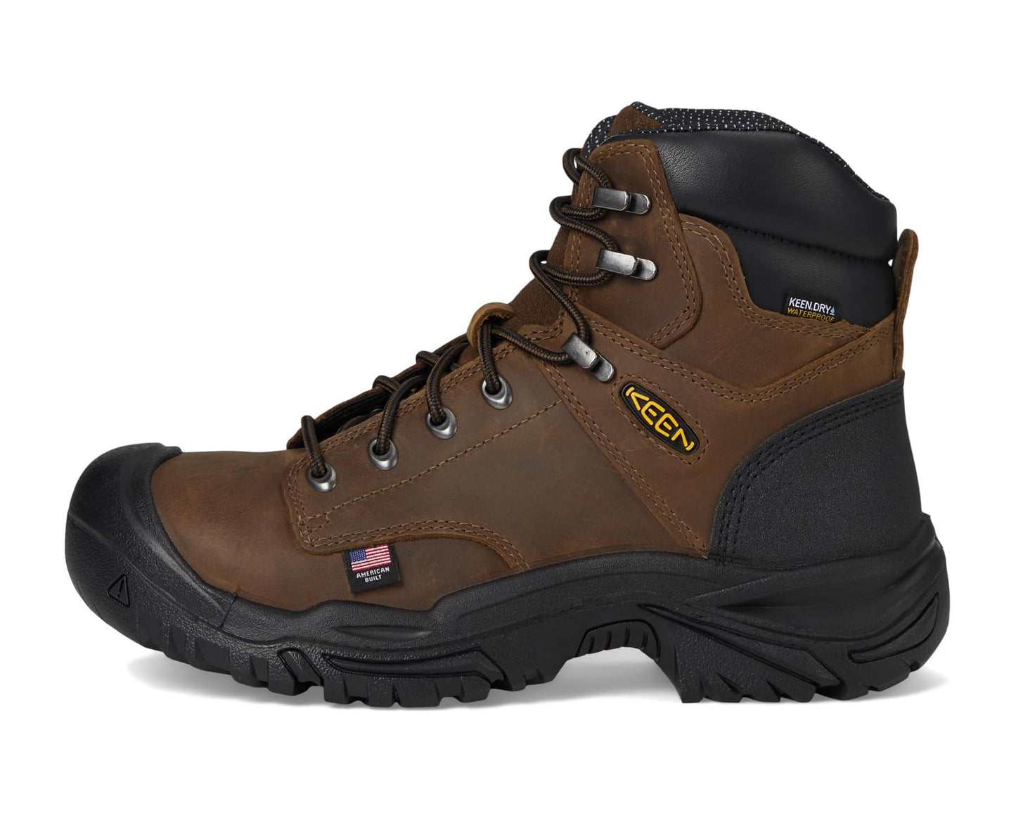 Men's KEEN Utility Mt Vernon II 6 Waterproof Boot (Steel Toe) Dark Earth/Black