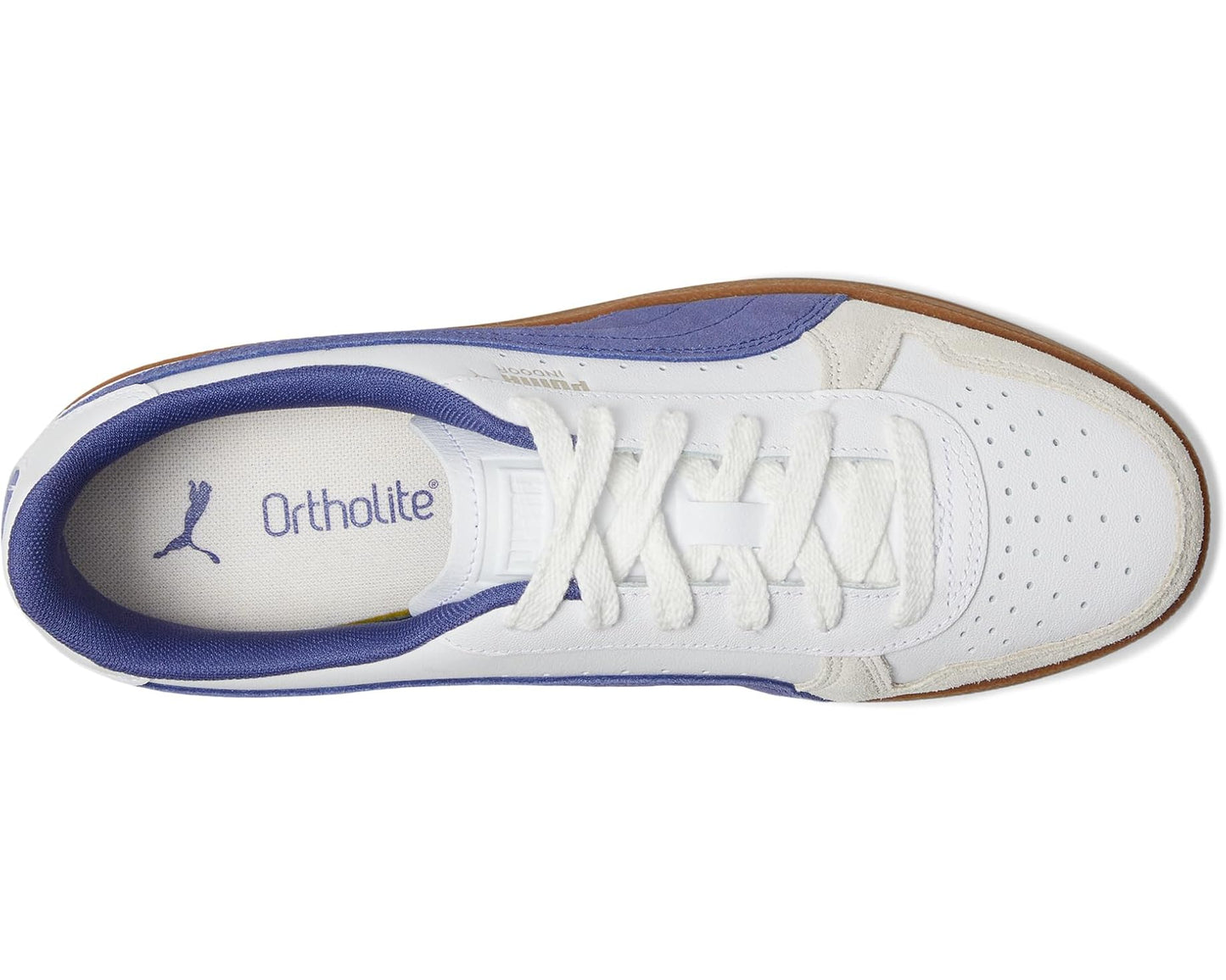 Men's PUMA Indoor Shoes Puma White/Blue Crystal/Gum