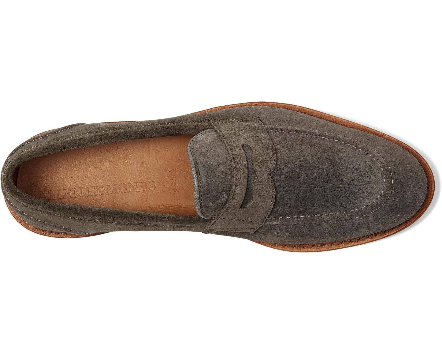 Men's Allen Edmonds Rand Verse Loafer/Moc Shoes Dark Grey
