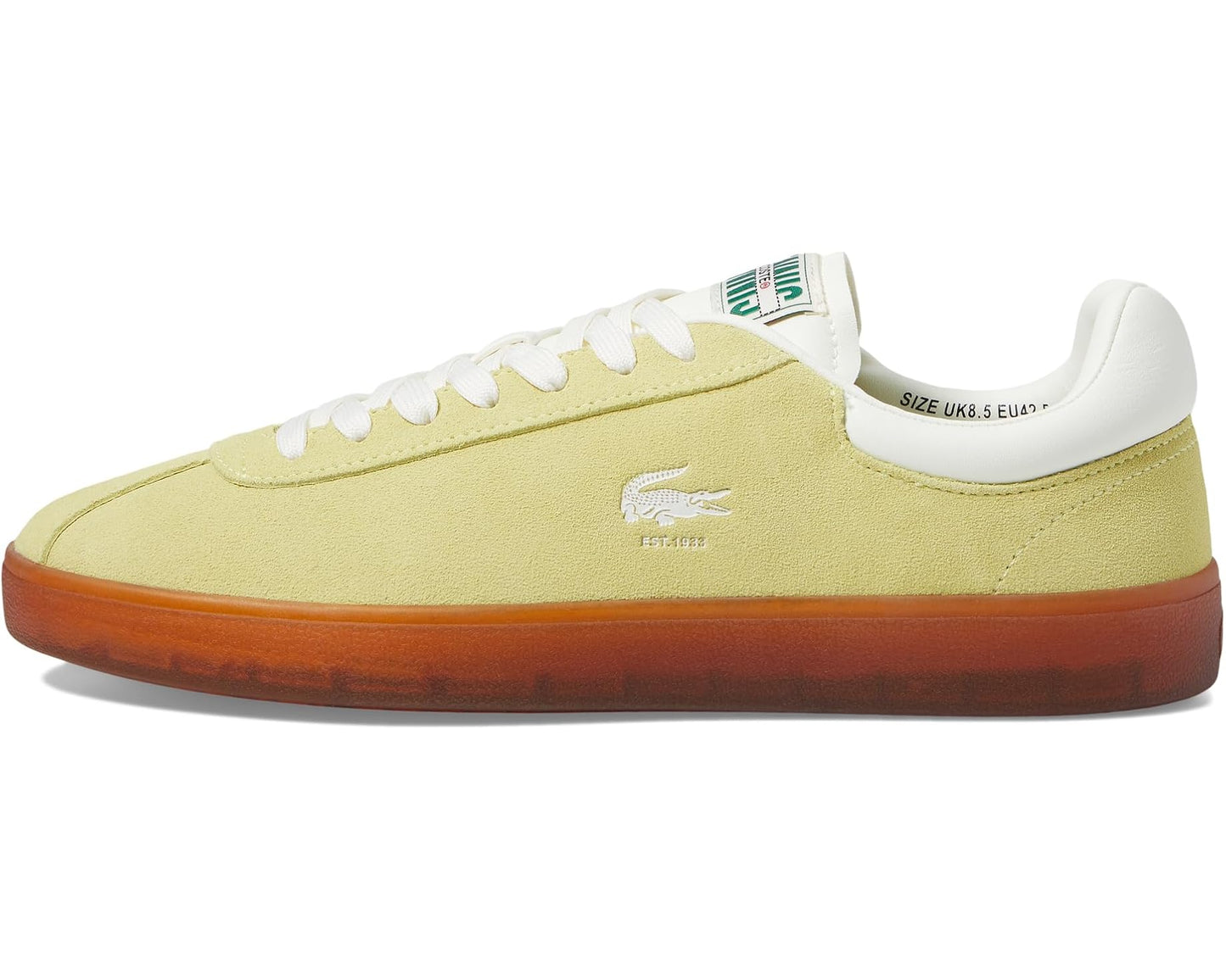 Men's Lacoste Baseshot Sneakers Light Green/Dark Gum