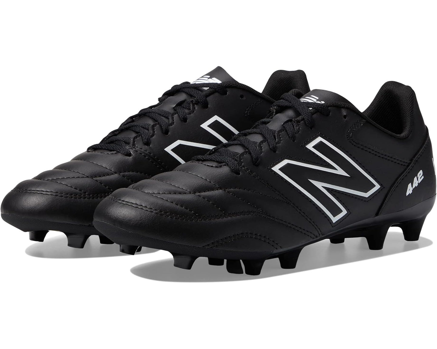Men's New Balance 442 V2 Academy FG Soccer Cleats Black/White