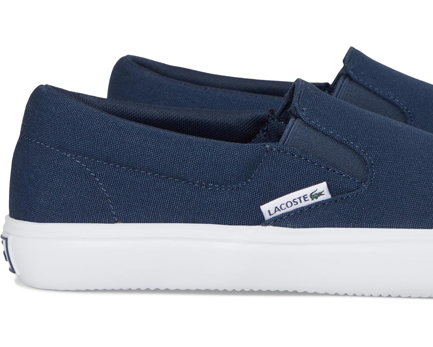 Men's Lacoste Slip-On Base Sneakers Navy/White