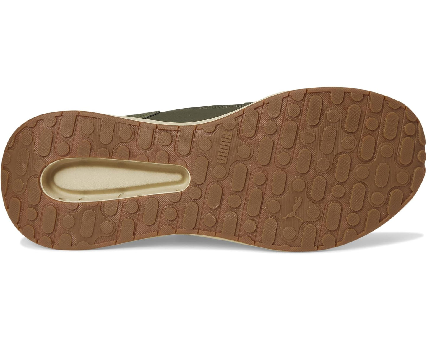 Men's PUMA Softride Frequence Shoes Dark Olive/Toasted Almond