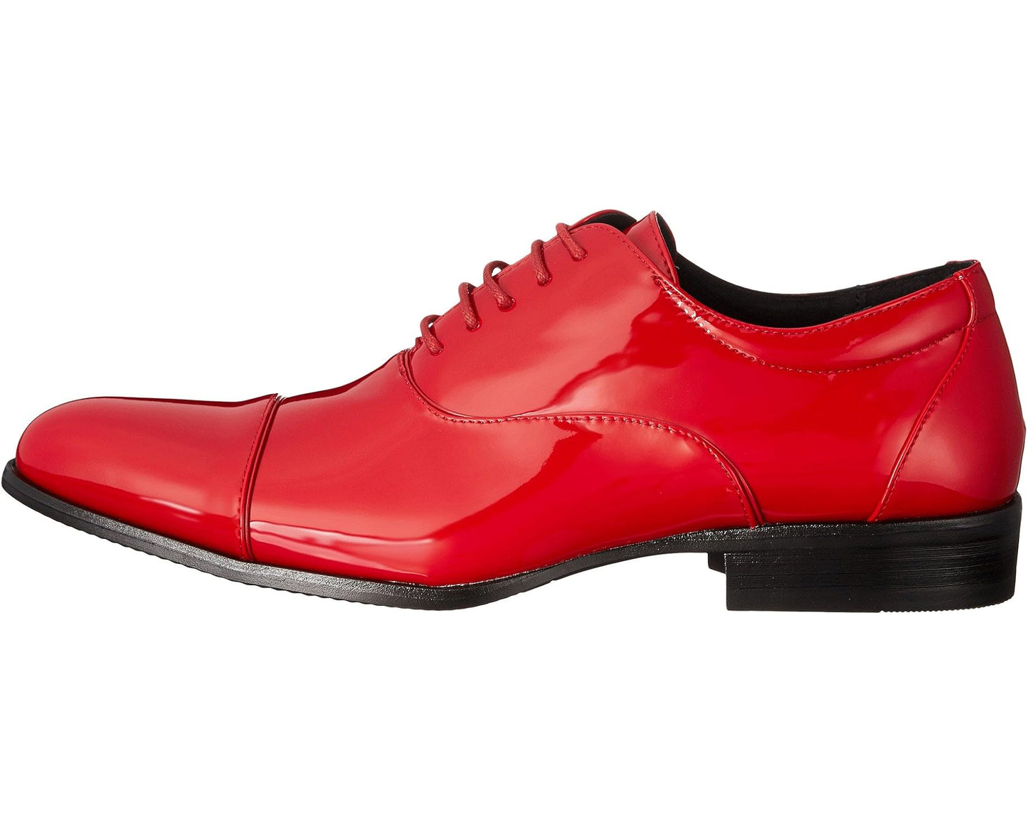Men's Stacy Adams Gala Cap Toe Oxford Red Patent