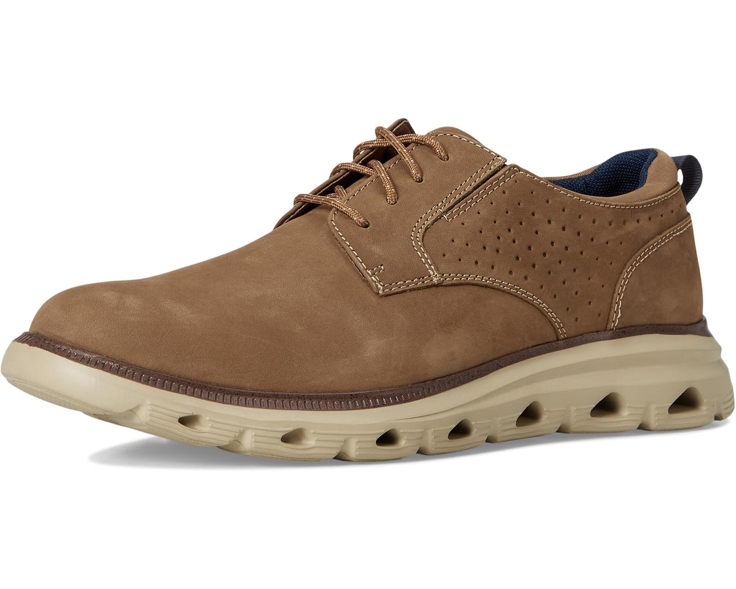 Men's Johnston & Murphy Jenkins Plain Toe Taupe Nubuck