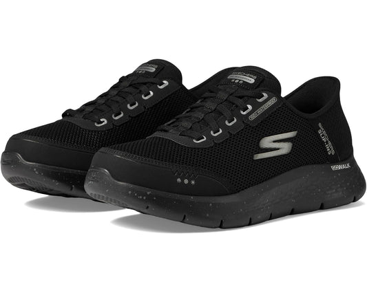 Men's SKECHERS Performance Hands Free Slip-Ins Go Walk Flex - 100% Waterproof Black/Black