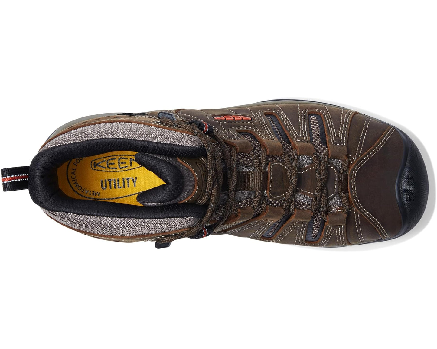 Men's KEEN Utility Flint II Mid Soft Toe Cascade Brown/Burnt Ochre