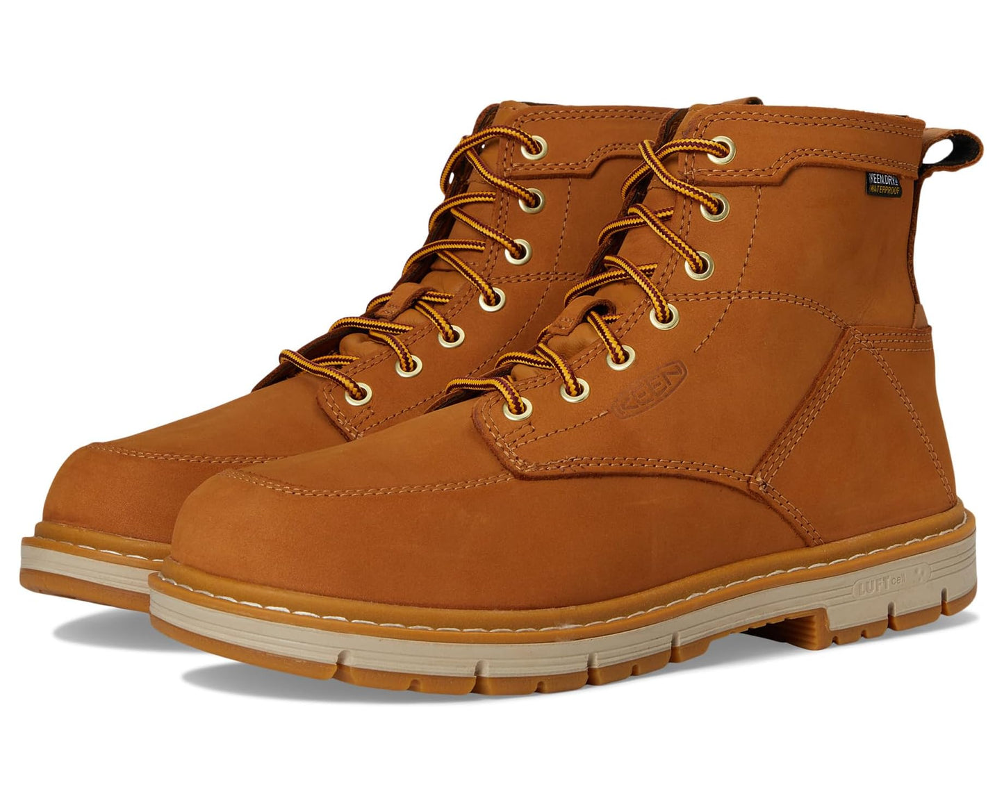 Men's KEEN Utility San Jose 6 Soft Toe Waterproof 90 Degree Heel Bistre/Gum